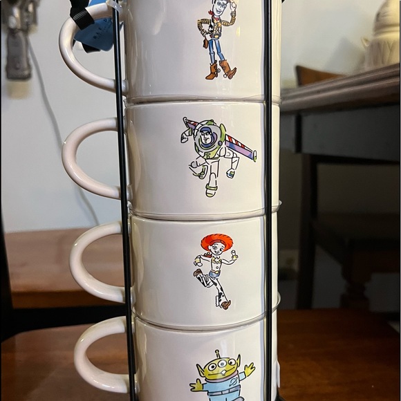 COPY - Disney Pixar Rae Dunn Toy Story mug set with stand. Reach for the sky! - Picture 3 of 9